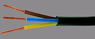 Kabel H05VV-F 5G0,75 (CYSY) ČERNÝ
