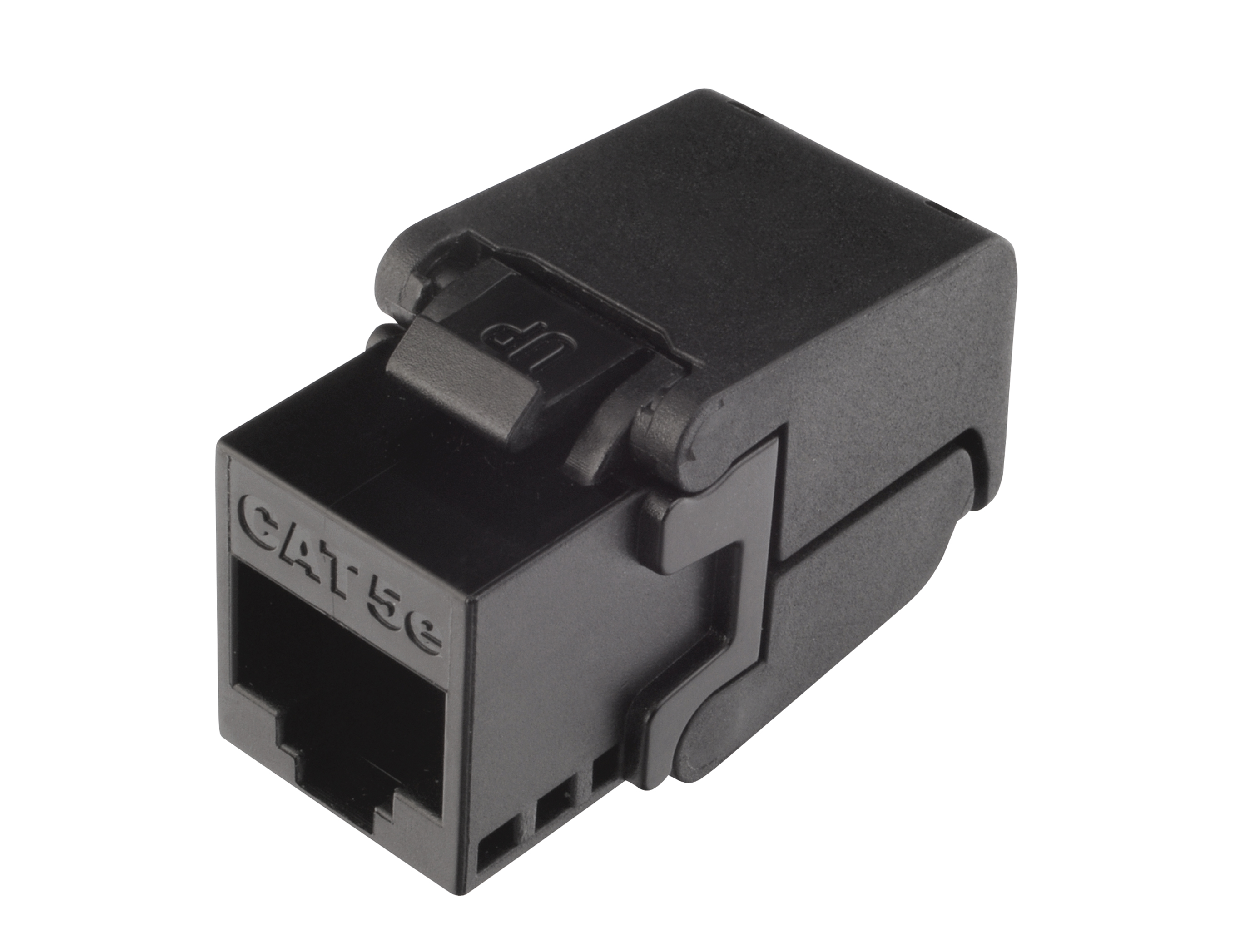 25286711 MULTIPACK 24 ks - samořezný keystone Solarix CAT5E UTP RJ45 černý SXKJ-5E-UTP-BK-